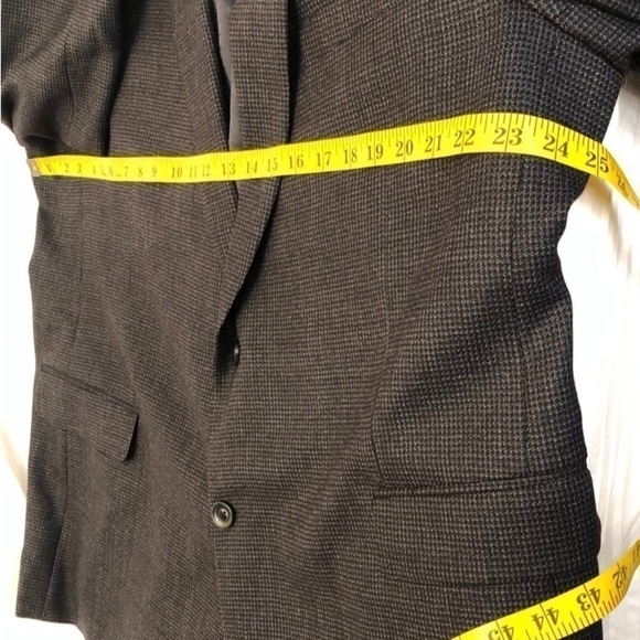 Jean Paul Germain Tweed Navy Blue Blazer Sport Coat Wool Blend Mens 50R - Picture 13 of 16